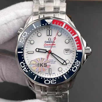 Omega Seamaster 212.32.41.20.04.001 Replica - Quadrante Bianco Lunetta Scanalata