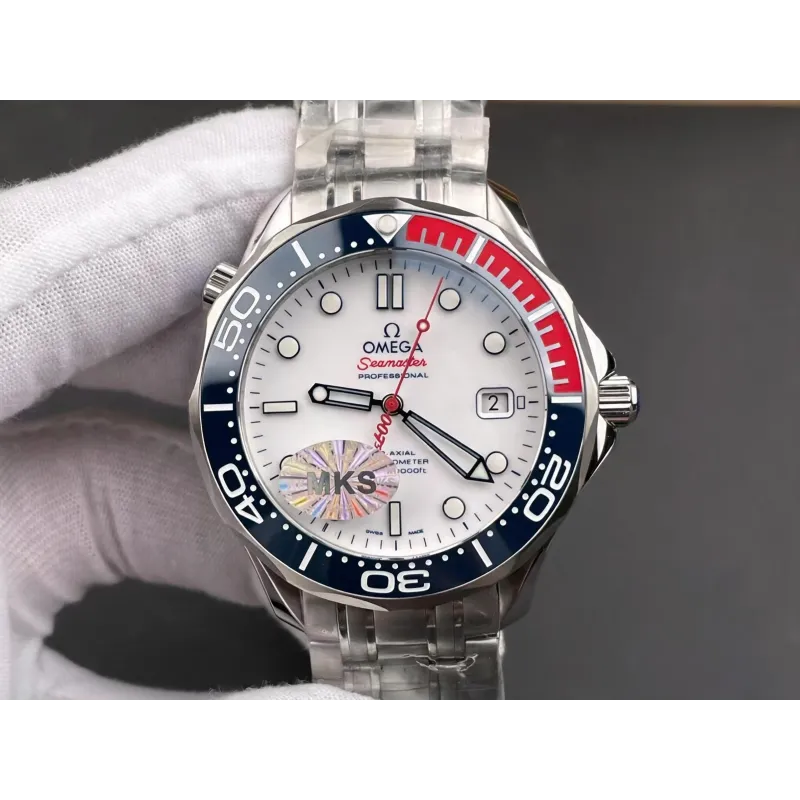 Omega Seamaster 212.32.41.20.04.001 Replica - Quadrante Bianco Lunetta Scanalata