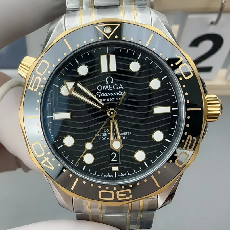 Omega Seamaster 210.20.42.20.01.002 Replica - Quadrante Nero Lunetta Scanalata