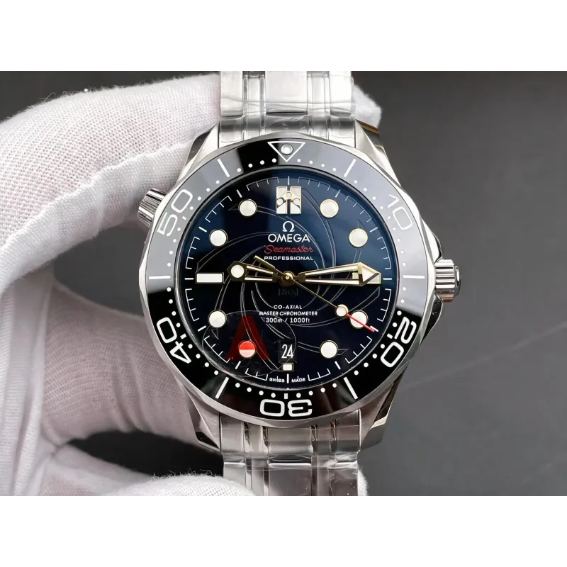 Omega Seamaster 210.22.42.20.01.004 Replica - Quadrante Nero Lunetta Scanalata