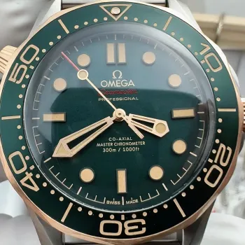 Omega Seamaster 210.92.42.20.10.001 Replica - Quadrante Verde Lunetta Scanalata