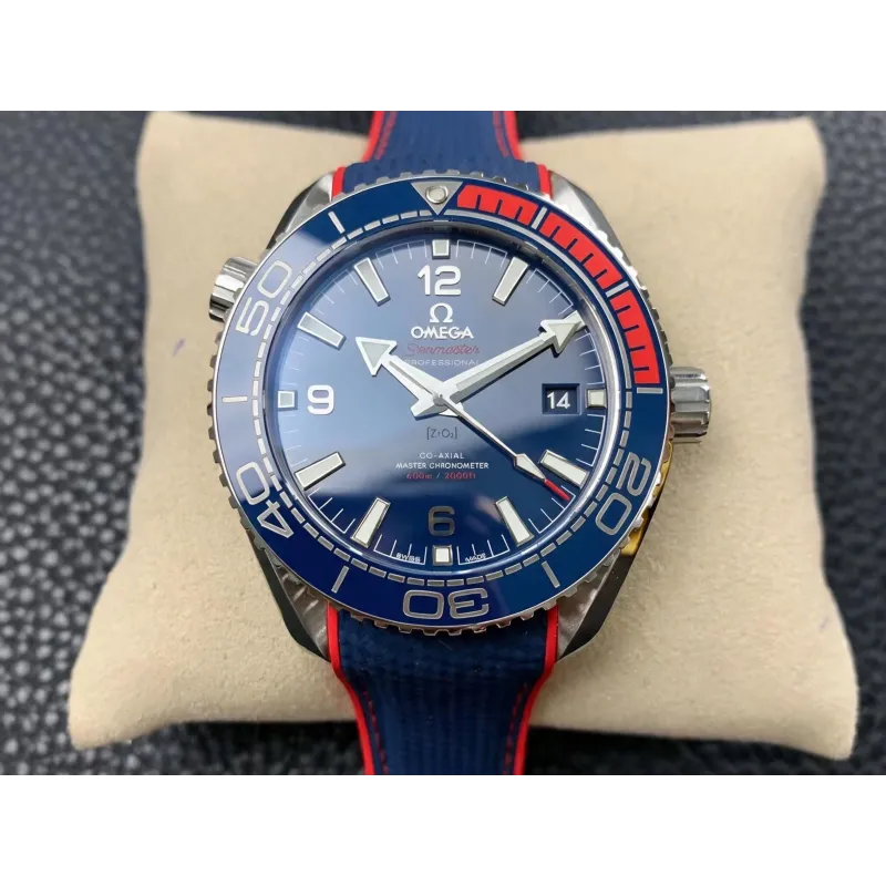 Omega Seamaster Planet Ocean PyeongChang 2018 522.32.44.21.03.001 Replica - Quadrante Blu