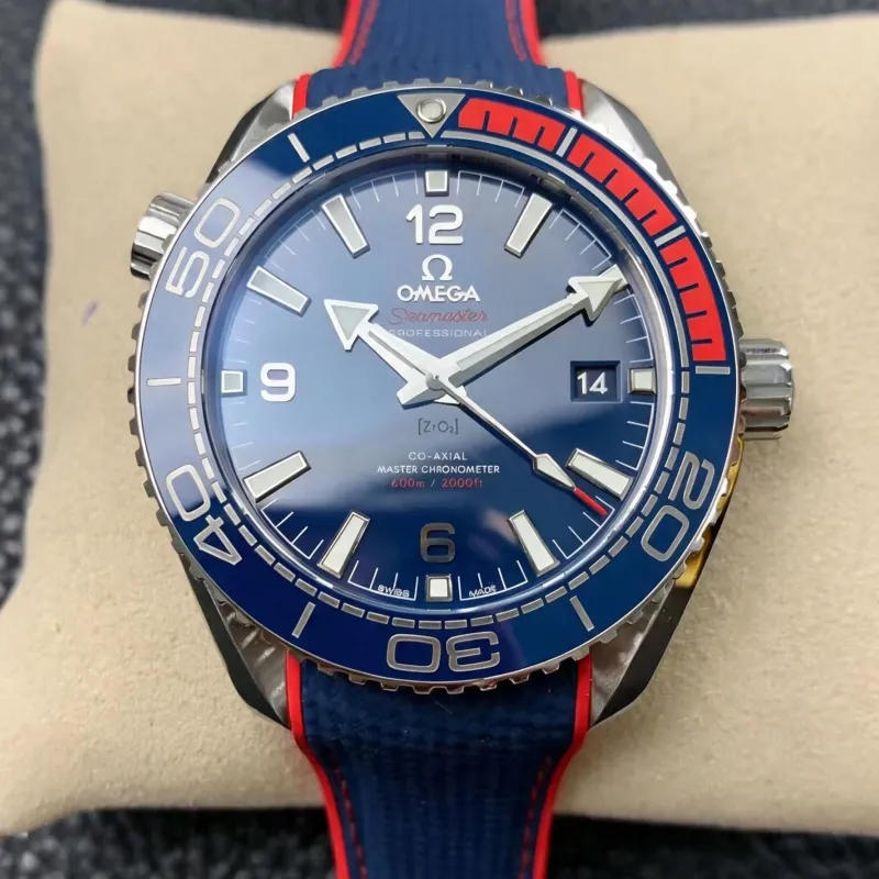Omega Seamaster Planet Ocean PyeongChang 2018 522.32.44.21.03.001 Replica - Quadrante Blu