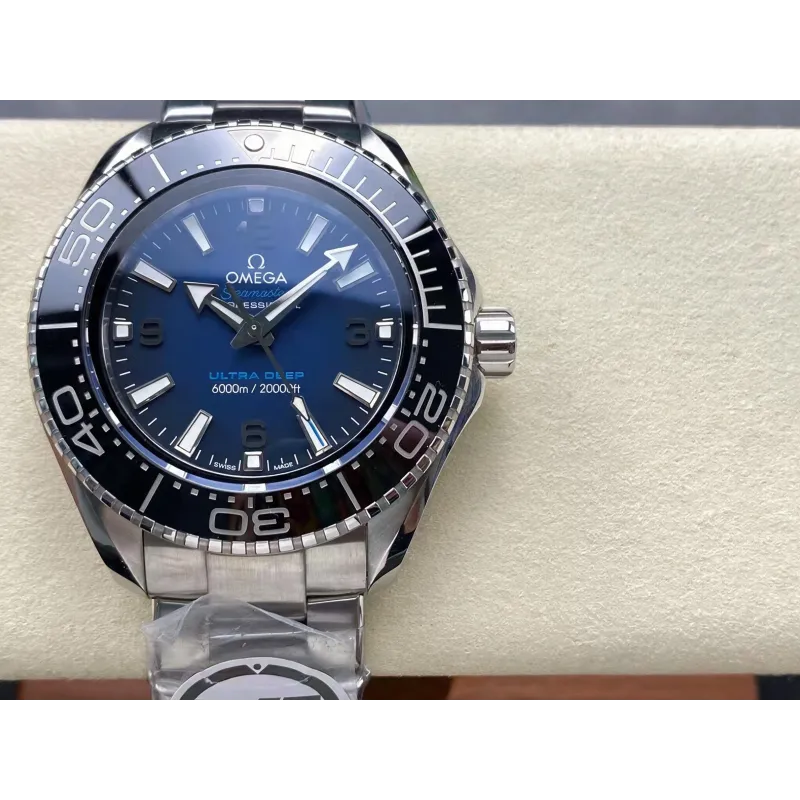 Omega Seamaster 215.30.46.21.03.001 Replica - Quadrante Blu Lunetta Scanalata