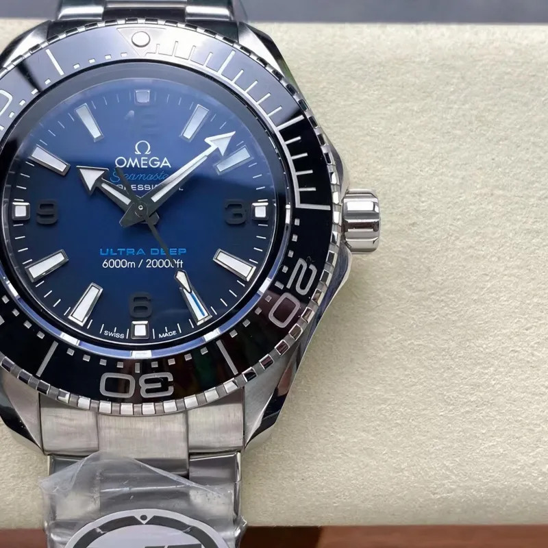 Omega Seamaster 215.30.46.21.03.001 Replica - Quadrante Blu Lunetta Scanalata