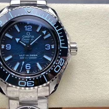 Omega Seamaster 215.30.46.21.03.002 Replica - Quadrante Blu Lunetta Scanalata