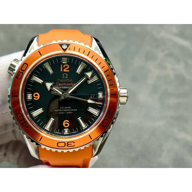 Omega Seamaster 232.32.46.21.01.001 Replica - Quadrante Nero Lunetta Scanalata