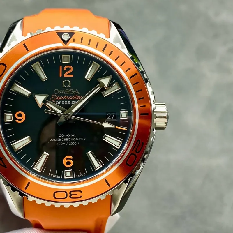 Omega Seamaster 232.32.46.21.01.001 Replica - Quadrante Nero Lunetta Scanalata