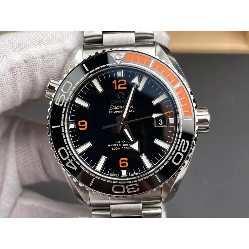 Omega Seamaster 215.30.44.21.01.002 Replica - Quadrante Nero Lunetta Scanalata