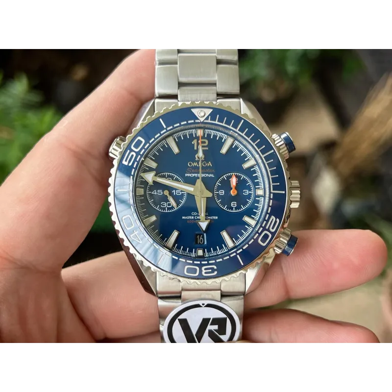 Omega Seamaster 215.30.46.51.03.001 Replica - Quadrante Blu Lunetta Scanalata