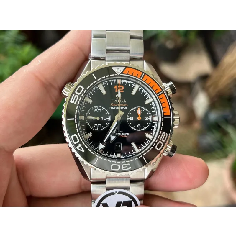 Omega Seamaster 215.30.46.51.01.002 Replica - Quadrante Nero Lunetta Scanalata