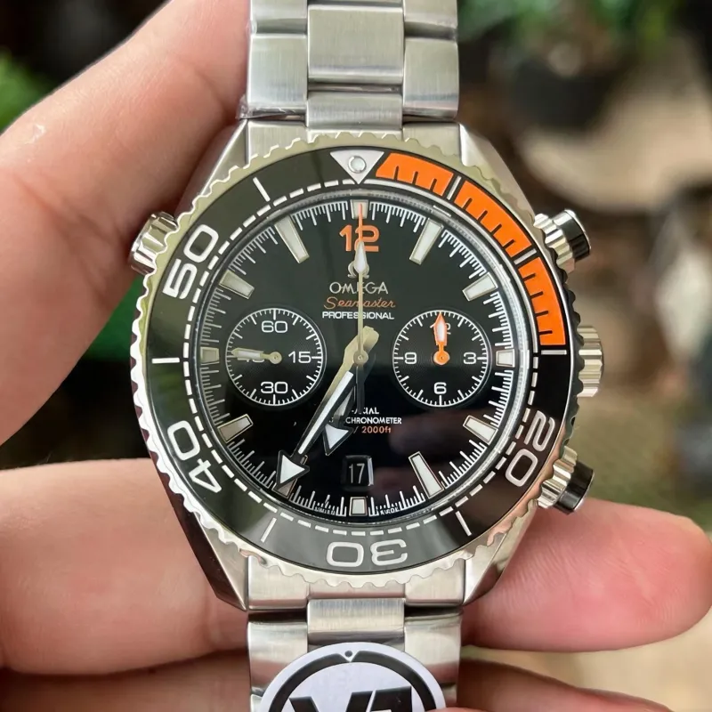 Omega Seamaster 215.30.46.51.01.002 Replica - Quadrante Nero Lunetta Scanalata