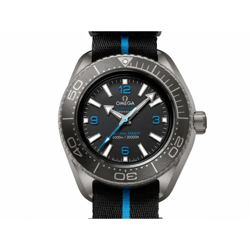 Omega Seamaster 215.92.46.21.01.001 Replica - Quadrante Nero Lunetta Scanalata