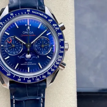 Omega Speedmaster Moonwatch 304.33.44.52.03.001 Replica - Quadrante Blu Cinturino in Pelle