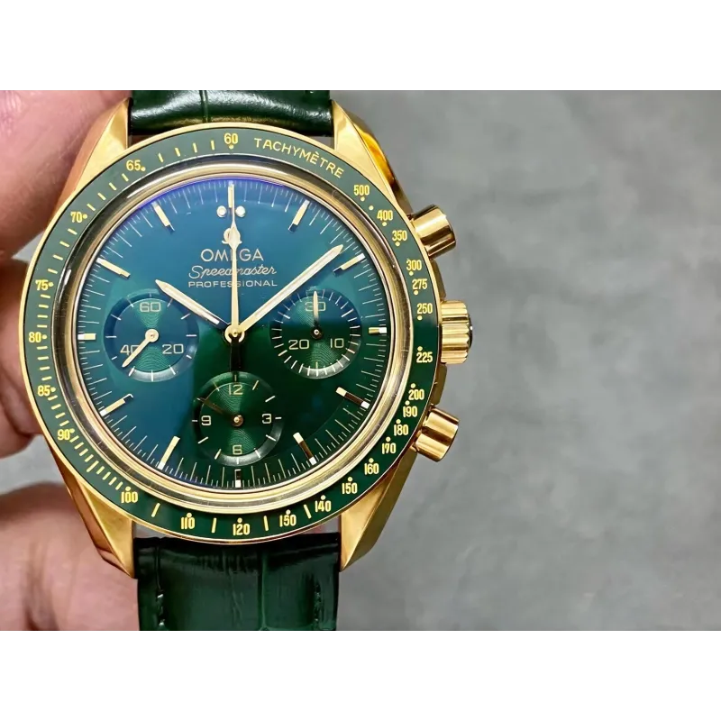 Omega Speedmaster 310.63.42.50.10.001 Replica - Quadrante Verde Lunetta Tachimetrica