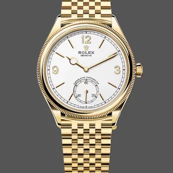 Rolex Perpetual 1908 52508 Replica - Quadrante Bianco Lunetta Scanalata