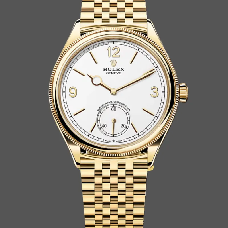 Rolex Perpetual 1908 52508 Replica - Quadrante Bianco Lunetta Scanalata