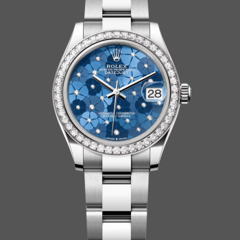 Rolex Datejust Donna 278384RBR Replica - Quadrante Blu Lunetta con Diamanti