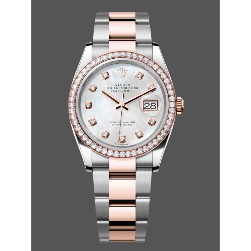Rolex Datejust Donna 126281RBR Replica - Quadrante Madreperla Acciaio Inossidabile