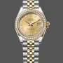 Rolex Datejust Donna 279383RBR Replica - Quadrante Champagne Lunetta con Diamanti