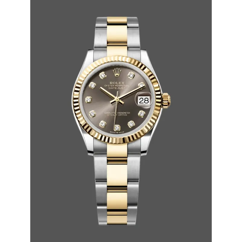 Rolex Datejust 31 Unisex 278273 Replica - Quadrante Grigio Lunetta Scanalata