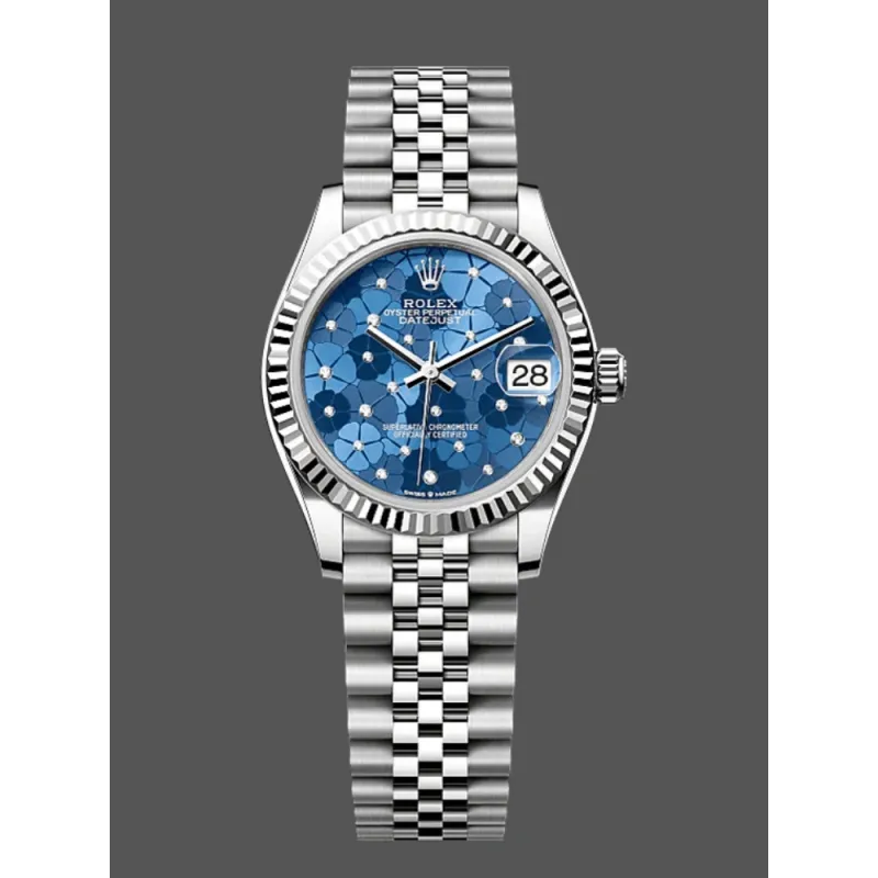 Rolex Datejust 31 Donna 278274 Replica - Quadrante Blu Lunetta Scanalata