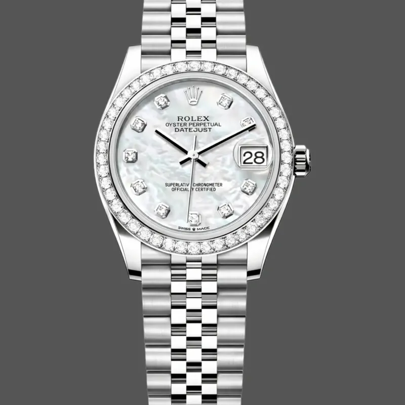 Rolex Datejust 31 Unisex 278384RBR Replica - Quadrante Madreperla Lunetta con Diamanti