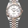 Rolex Datejust Donna 126231 Replica - Quadrante Bianco Lunetta Scanalata