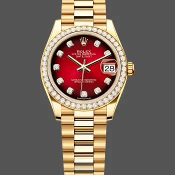 Rolex Datejust 31 Unisex 278288RBR Replica - Quadrante Rosso Lunetta con Diamanti