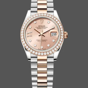 Rolex Lady-Datejust 28 Unisex 279381RBR Replica - Quadrante Rosa Lunetta con Diamanti