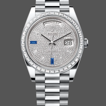 Rolex Day-Date 228396TBR Replica - Quadrante Pavé Diamanti Acciaio Inossidabile