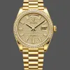 Rolex Day-Date 40 228398TBR Replica - Quadrante Oro Lunetta con Diamanti