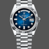 Rolex Day-Date Unisex 128236 Replica - Quadrante Blu Acciaio Inossidabile