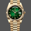 Rolex Day-Date 40 228238 Replica - Quadrante Verde Lunetta Scanalata