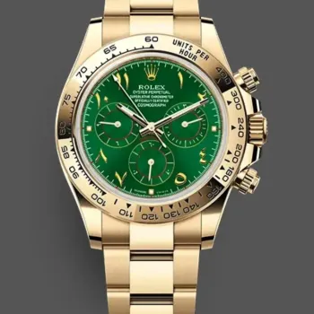 Rolex Cosmograph Daytona John Mayer 116508 ARABIA Replica - Quadrante Verde Lunetta Tachimetrica