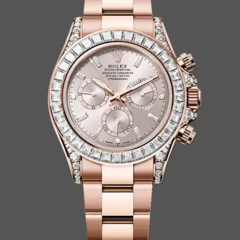 Rolex Cosmograph Daytona Unisex 126595TBR Replica - Quadrante Rosa Lunetta con Diamanti