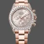 Rolex Cosmograph Daytona Unisex 126595TBR Replica - Quadrante Rosa Lunetta con Diamanti