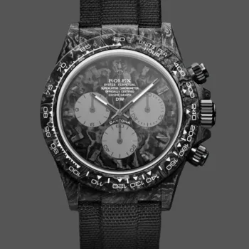 Rolex DiW Daytona All Carbon Graphite Replica - Quadrante Nero Lunetta Tachimetrica