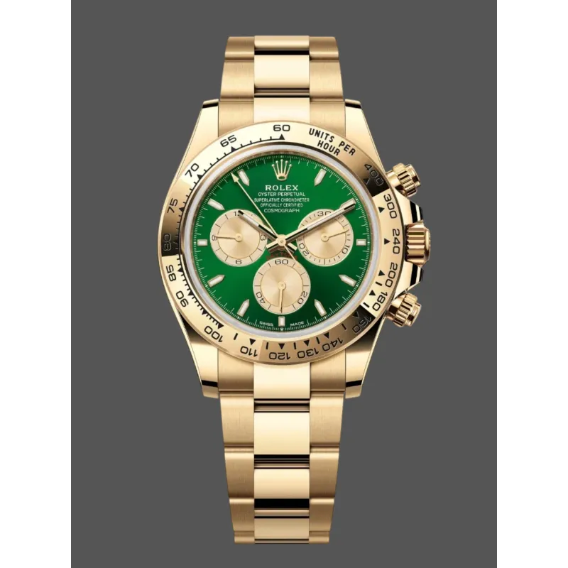 Rolex Cosmograph Daytona John Mayer 126508 Replica - Quadrante Verde Lunetta Tachimetrica