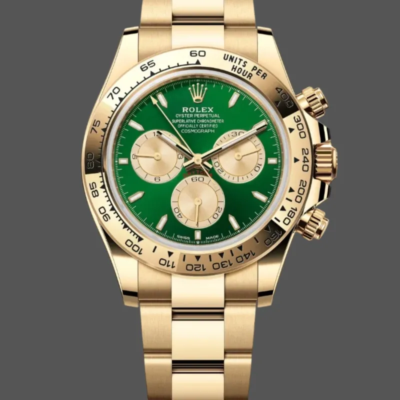 Rolex Cosmograph Daytona John Mayer 126508 Replica - Quadrante Verde Lunetta Tachimetrica
