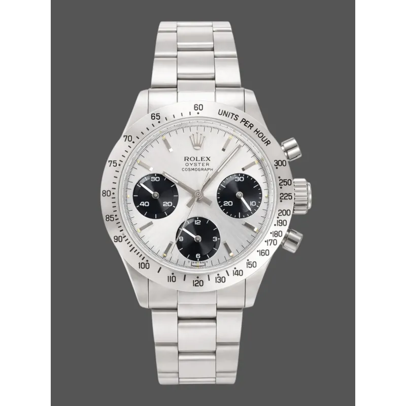 Rolex Daytona Paul Newman 6239 Replica - Quadrante Argento Bracciale Oyster