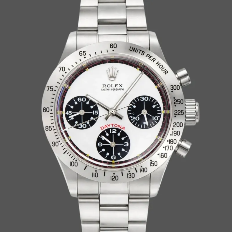 Rolex Daytona Vintage Unisex Paul Newman 6239 Replica - Quadrante Nero Lunetta Tachimetrica