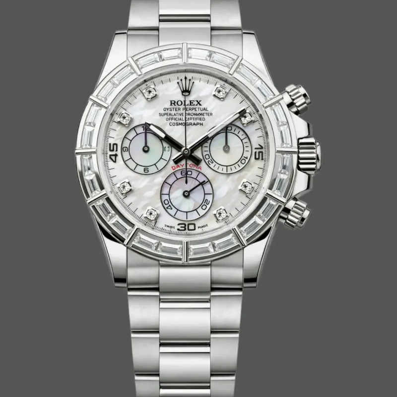 Rolex Daytona Cosmograph 116589BR Replica - Quadrante Madreperla Lunetta con Diamanti