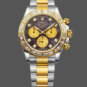 Rolex Daytona Cosmograph 116568BR Replica - Quadrante Madreperla Lunetta con Diamanti