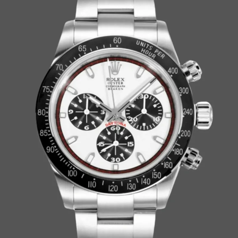 Rolex Daytona Big Red 6263 Replica - Quadrante Bianco Bracciale Oyster