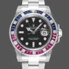 Rolex GMT-Master II Pepsi 126710BLRO Replica - Quadrante Nero Lunetta con Diamanti