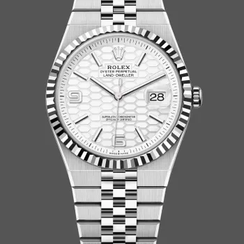 Rolex Land-Dweller 40 127334 Replica - Quadrante Argento Lunetta Scanalata