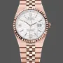 Rolex Land-Dweller Unisex 127235 Replica - Quadrante Argento Lunetta Scanalata
