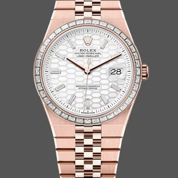 Rolex Land Dweller 127385TBR Replica - Ice White Lunetta con Diamanti