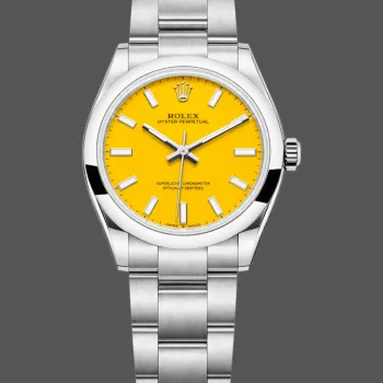 Rolex Oyster Perpetual 31 Unisex 277200 Replica - Quadrante Giallo Bracciale Oyster